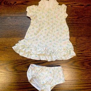 Ralph Lauren Ruffled Dress + Bloomers 6M